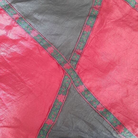 Vintage WEEKEND EDITION Windbreaker Jacket Patchwork Dolman Sleeve Sz L - Picture 13 of 14